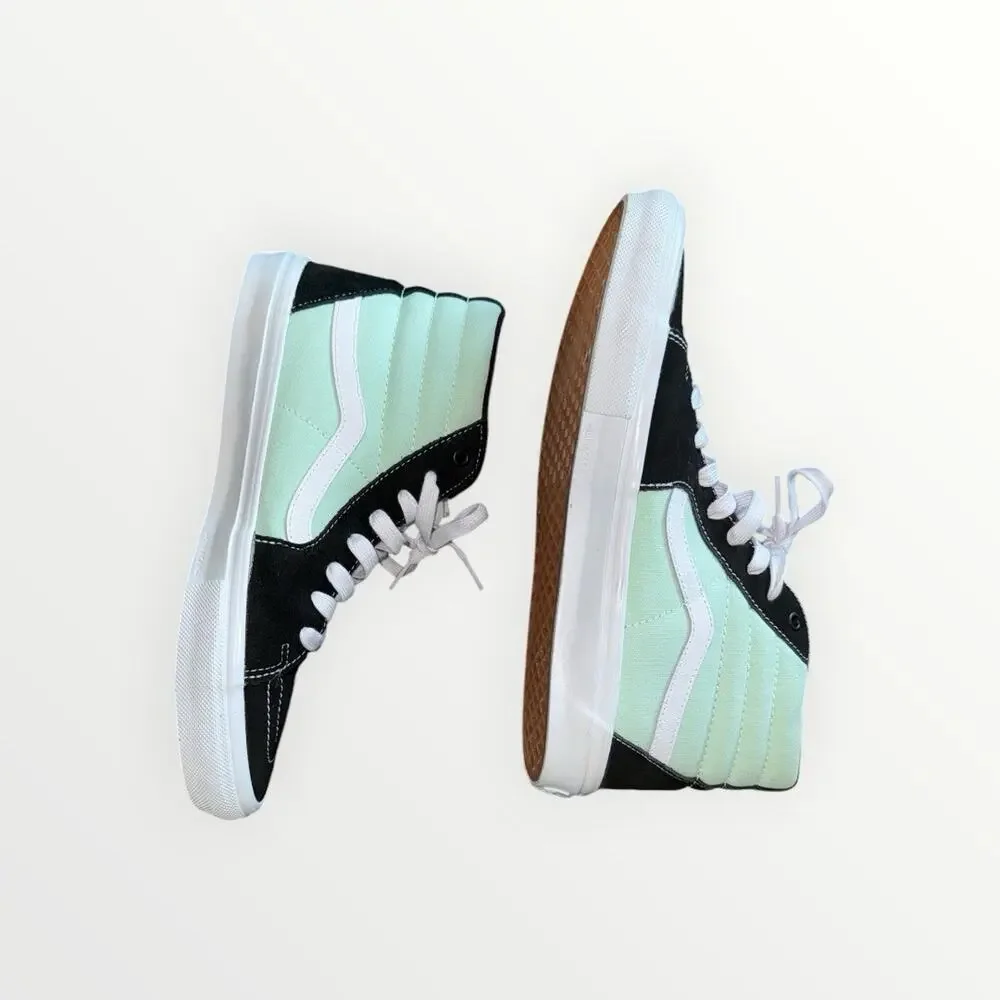 Vans Skate Sk8-Hi Mint Black Men’s 11.5 PopCush DURACAP VN0A5FCCM2T